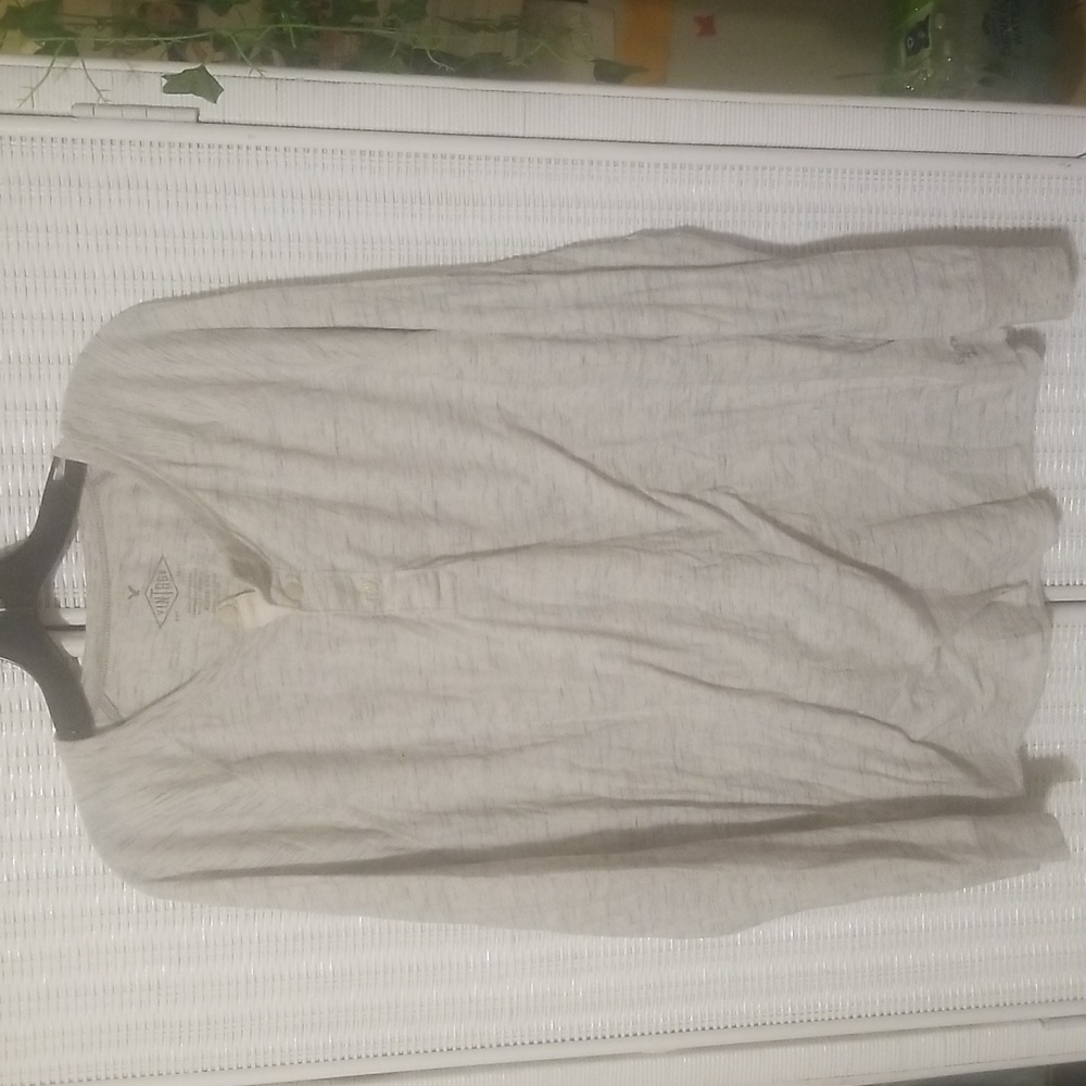 Men's Vintage American Eagle XL Light Grey Lomg Sleeve